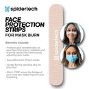 Face Protection Strips | Protect the Sensitive Skin On Your Face From Injury, Irritation, Scarring and Burns | I-shaped PowerStrips | One Size Fits Most (Pack of 50) Spidertech Store