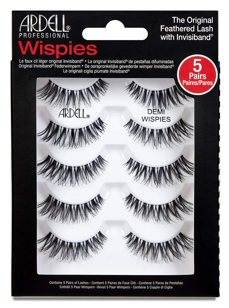 Ardell False Eyelashes Demi Wispies Black, 1 pack (5 pairs per pack) Ardell