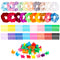 R HORSE 150 Pcs Velvet Hair Scrunchies Hair Snap Clips Set 20Pcs Velvet Hair Scrunchies 80Pcs Candy Color Snap Clips 50Pcs Mini Butterfly Claw Clips 90s Hair Barrettes Hair Accessories for Women Lady R HORSE