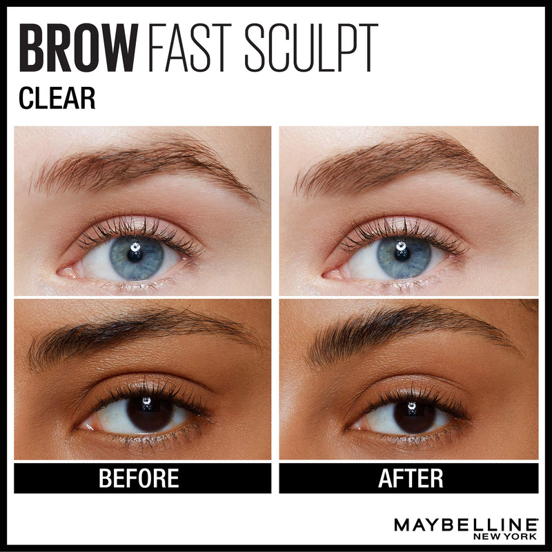Maybelline Brow Fast Sculpt, Shapes Eyebrows, Eyebrow Mascara Makeup, Clear, 0.09 Fl. Oz. Maybelline New York
