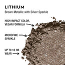 Urban Decay 24/7 Moondust Eyeshadow Compact, Lithium - Metallic Brown with Iridescent Silver Sparkle - Maximum Glitter & Velvety Shimmer URBAN DECAY