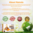 Turmeric Soap Bar for Face & Body - All Natural Turmeric Skin Lightening Soap - Turmeric Face Soap Reduces Acne, Fades Scars & Brightens Skin - 4 Oz Turmeric Bar Soap for All Skin Types Made in USA Natrulo