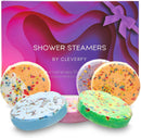 Cleverfy Aromatherapy Shower Steamers - Pack of 6 Shower Bombs. Purple Waves Set: Lavender, Cocoa & Orange, Bergamot & Mandarin, Pomegranate & Rose, Peony & Pear, Lemongrass & Coconut 8.46 OZ CLEVERFY