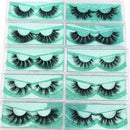 20 Styles Mink Eyelashes Pack High Volume 100% Siberian Mink Fur Lashes Cruelty-Free Face False Eyelashes Normal Look Fluffy Spike Fake Eyelashes Wholesale Lass Eyelashes