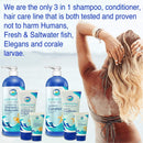 Stream2Sea Leave-in Hair Conditioner with Conditioning Shampoo & Body Wash - Natural, UV Absorbent Paraben-Free Hair Care - Conditions, Detangles & Cleanses Hair & Body - Sulfate Free & Paraben Free STREAM 2 SEA