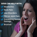 Sova 1.6mm Mouth Guard for Clenching and Grinding Teeth at Night, Custom-Fit Sleep Night Guard with Case Sova