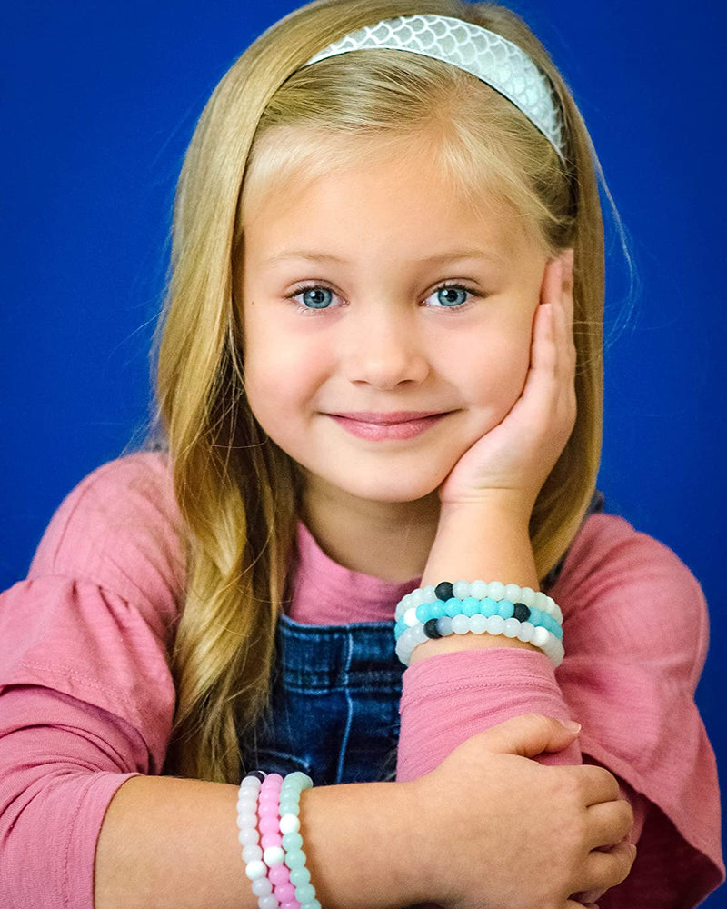 FROG SAC 6 PCS Mermaid Elastic Headbands for Girls, Non Slip Mermaid Headbands for Kids, Stretchy Elastic Headbands for Preteen and Teens, Cute Hair Accessories, Girl Mermaid Party Favors FROG SAC Store