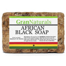 GranNaturals African Black Soap – 8 oz Natural Skincare Bar, Rejuvenating Face, Skin, Body Wash - May Help Remove Dark Spots, Hyperpigmentation, Blemishes, Wrinkles, Fine Lines - Made in Ghana GranNaturals