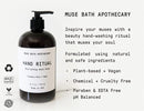 Muse Bath Apothecary Hand Ritual - Aromatic and Nourishing Hand Soap, Infused with Natural Aromatherapy Essential Oils - 16 oz, Rosemary Mint + Hemp Muse Apothecary