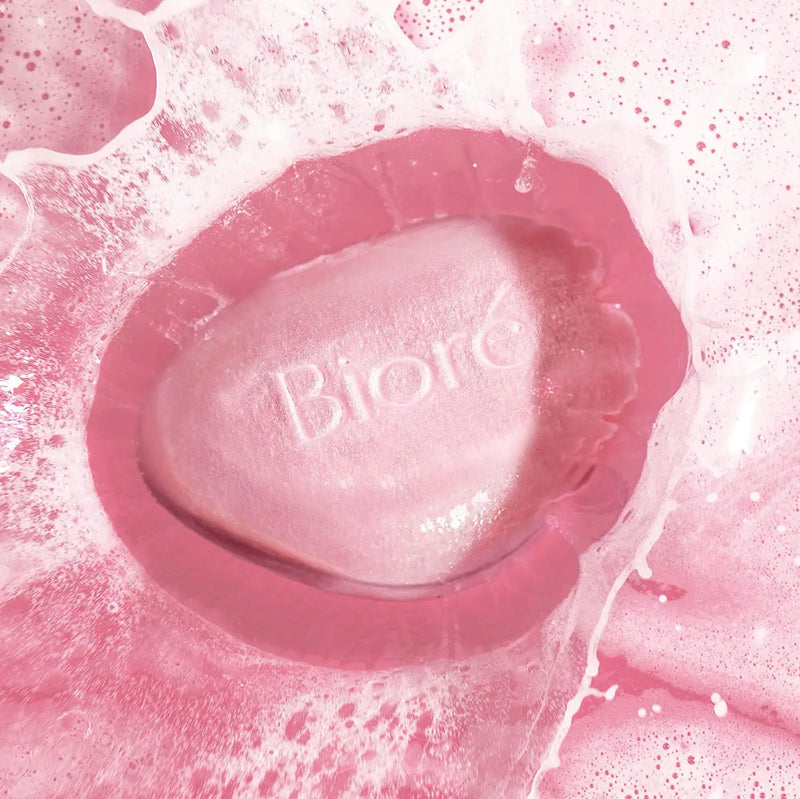Bioré Quartz Charcoal Facial Cleansing Bar Vegan Friendly Rose Bioré Store