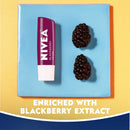 NIVEA Lip Balm, Blackberry Flavored Tinted Lip Balm Stick with Shea Butter and Jojoba Oil, 0.17 Oz, Pack of 4 NIVEA