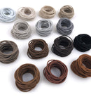 Heliums Beige Blonde Thin 2mm Hair Elastics, Color Match Hair Ties for Fine Hair, 1.75 Inch Standard Size - 40 Count Heliums