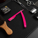 Barber Straight Razor - Stainless Steel Straight Edge Razor with 10 Derby Premium Blades (Pink) GRAVITY RAZORS Store