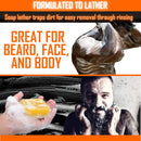 Tame the Wild Orange Walnut Beard Soap - Natural Beard Wash - Beard Shampoo & Conditioner - Mens Exfoliating Face & Body Scrub - Made of Shea Butter & Coconut Oil - 3 Pack Set of 5oz Bars TAME THE WILD MAKE YOUR BEARD BEHAVE