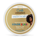 Color Blast Temporary Hair Makeup Wax - Bodacious Blue Curls Unleashed