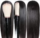 Unice Hair Straight Silk Base Fake Scalp Lace Human Hair Wig Middle Part for Black Women Unprocessed Brazilian Remy Hair Closure Wigs Pre Plucked with Baby Hair 14 inch UNICE Store