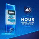 Gillette Antiperspirant Deodorant for Men, Invisible Solid, Cool Wave, 72 Hr. Sweat Protection, 3.8 oz Pack of 4 Gillette