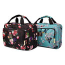 Large Hanging Travel Cosmetic Bag For Women - Versatile Toiletry And Cosmetic Makeup Organizer With Many Pockets (Black roses) Bag&Carry
