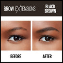 Maybelline New York Brow Extensions Fiber Pomade Crayon Eyebrow Makeup, 262 Black Brown Maybelline New York