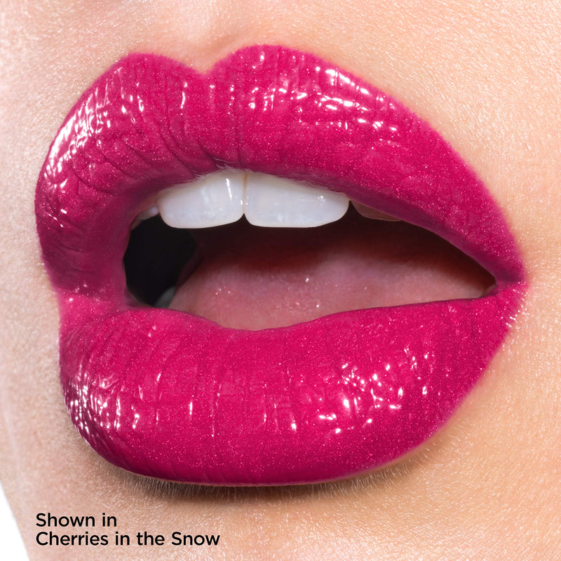 Revlon Super Lustrous Glass Shine Lipstick, Flawless Moisturizing Lip Color with Aloe, Hyaluronic Acid and Rose Quartz, Cherries in the Snow (004), 0.15 oz REVLON Store