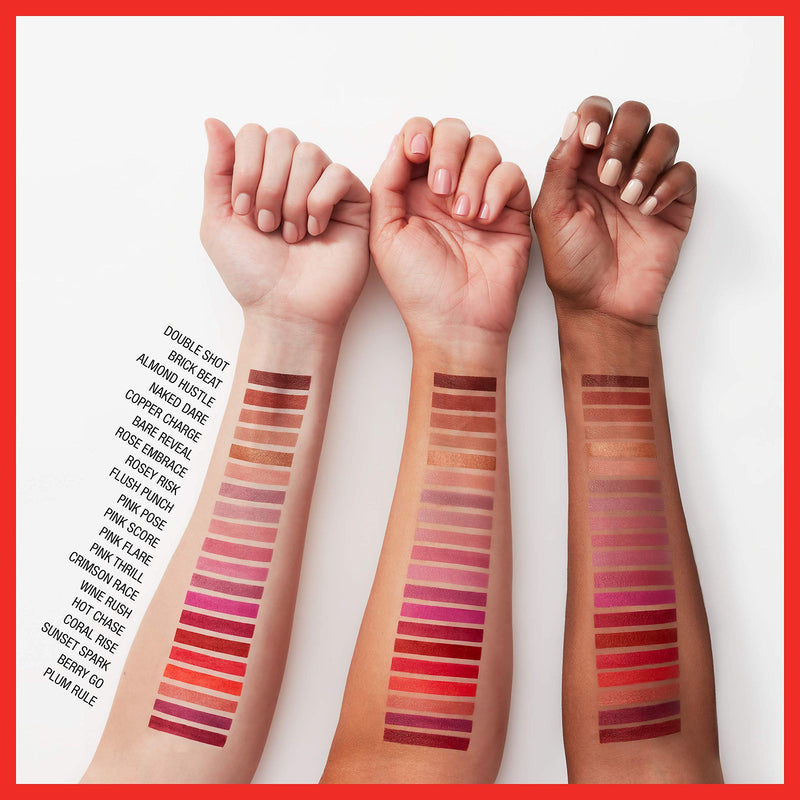 Maybelline Color Sensational Lipstick, Lip Makeup, Cream Finish, Hydrating Lipstick, Nude, Pink, Red, Plum Lip Color, Plum Rule, 0.15 oz; (Packaging May Vary) Maybelline New York