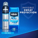 Gillette Antiperspirant Deodorant for Men, Invisible Solid, Cool Wave, 72 Hr. Sweat Protection, 3.8 oz Pack of 4 Gillette