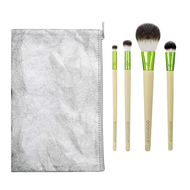 EcoTools Holiday Vibes Makeup Brush Gift Set with Travel Brush Bag, Set of 6 EcoTools Store