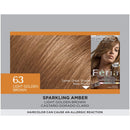 L'Oreal Paris Feria Multi-Faceted Shimmering Permanent Hair Color, 63 Sparkling Amber (Light Golden Brown), Pack of 1, Hair Dye L'Oreal Paris