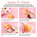 Real Techniques Beauty Makeup Blender Miracle Complexion and Makeup Power Sponge Set, For CC Cream Foundation, Orange & Pink, For Makeup Blending & Application, 2 Count Real Techniques