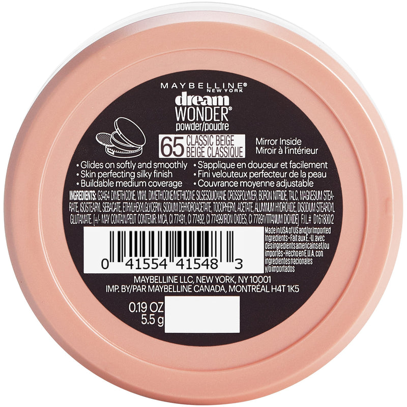 Maybelline New York Dream Wonder Powder Makeup, Classic Beige, 0.19 oz. Maybelline New York