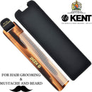 Kent NU22 Handmade All Fine Tooth Pocket Comb for Men, Women and Kids, Hair Comb Straightener for Everyday Grooming Styling Hair, Beard and Mustache, Saw Cut and Hand Polished, Made in England KENT