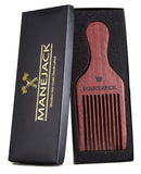 MANEJACK Beard Pick for Men- Wooden Comb Afro Hair Lift Combs MANEJACK