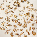 DUPOINT 200 Pc Champagne color And Black Mixed Flat Specialshaped Diamond Nail Art Rhinestones Diamonds Crystals Beads Pendants Multi Style for 3D Transparent iridescence Gems Set, Red,Yellow,Blue DUPOINT