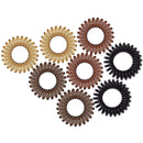 Kitsch Spiral Hair Ties, Satin Scrunchies and Microfiber Hair Scrunchies Hair Ties Bundle (Black, Brunette, Micro Dot) Kitsch