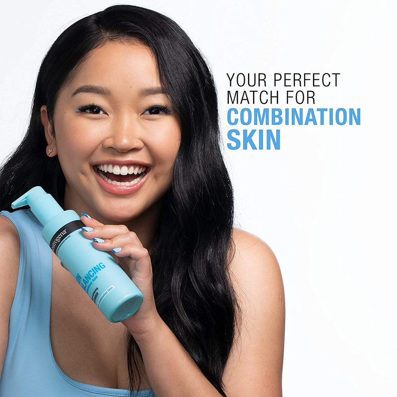 Neutrogena Skin Balancing Purifying Gel Cleanser with 2% Polyhydroxy Acid (PHA), Softening Face Wash for Normal & Combo Skin, Paraben-Free, Soap-Free, Sulfate-Free, 6.3 oz Neutrogena Store