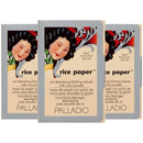 Palladio Rice Paper Facial Tissues for Oily Skin, Face Blotting Sheets Made from Natural Rice, Oil Absorbing Paper with Rice Powder, 2 Sided, Instant Results, Translucent, 40 Count, Pack of 3 Palladio