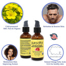 PURA D'OR Organic Evening Primrose Oil (4oz) 100% Pure Cold Pressed w/Natural Essential Fatty Acids & Antioxidant Rich - Moisturizes, Rejuvenates, Renews & Restores - Skin, Hair & Face PURA D'OR
