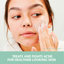Aveeno Clear Complexion Foaming Oil-Free Facial Cleanser with Salicylic Acid Acne Medication for Breakout-Prone Skin & Soy Extracts, Hypoallergenic & Non-Comedogenic, 6 Fl Oz, Pack of 3 Aveeno