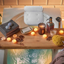 Comfortable Bathtub Pillow For Tub, Bath Pillow For Neck & Back Support With Strong Suction Cups & Hook, Soft Spa Pillow For Luxurious Bathing, Hot Tub Pillow Made With Soft Mesh For Maximum Pleasure PEULEX