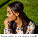Goody Ouchless Hair Bobby Pins - 50 Count, Assorted Brunette Colors - Slideproof and Lock-In Place - Suitable for All Hair Types - Pain-Free Hair Accessories for Women and Girls - All Day Comfort GOODY