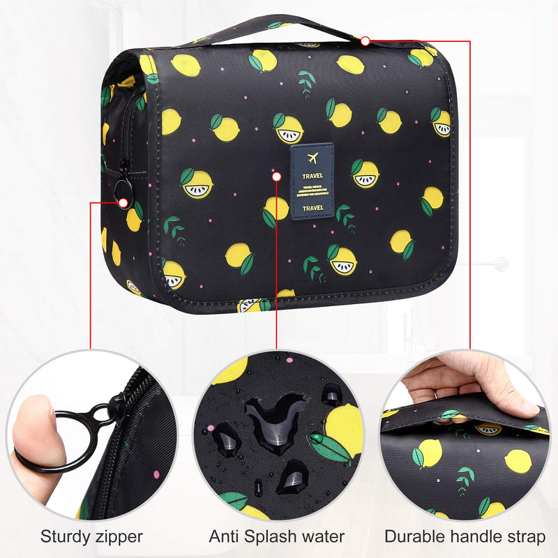 Hanging Toiletry Bag for Men and Women Travel Portable Bathroom Toiletry Storage Bags Waterproof Cosmetics Makeup and Toiletries Organizer Kit with Hook VOCUS