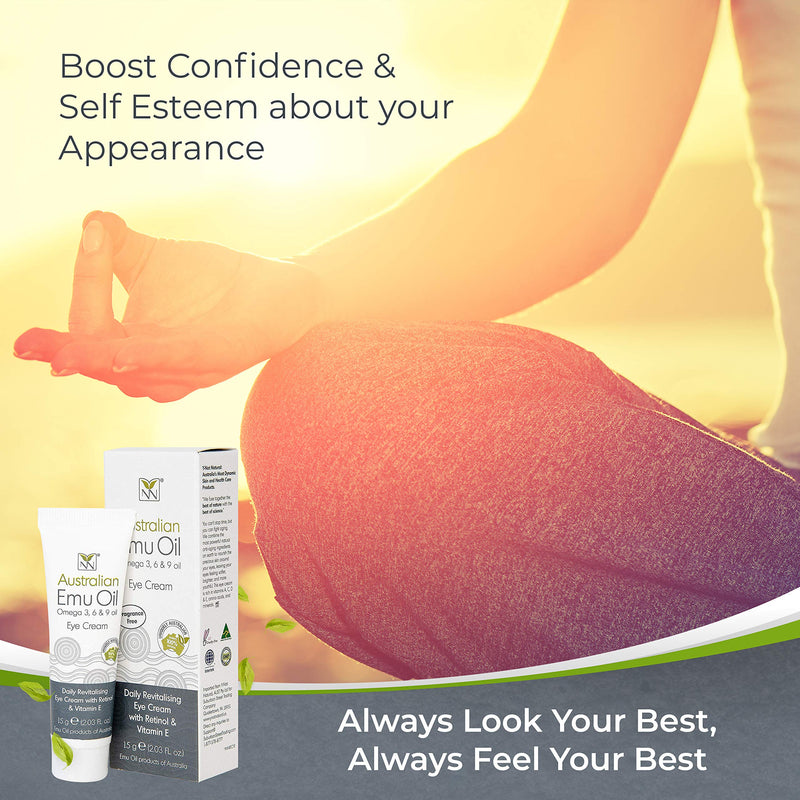 Y- Not Natural - Anti Aging Eye Cream with Australian Emu Oil, Retinol, and Vitamin E YNN Y-Not-Natural