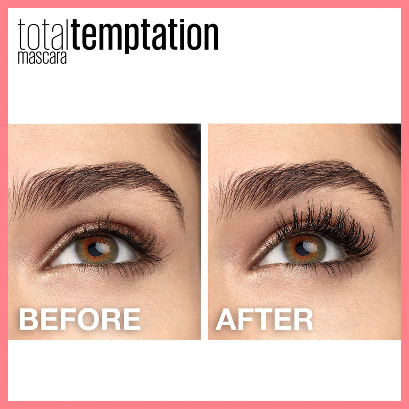 Maybelline New York Makeup Total Temptation Waterproof Mascara, Very Black, 0.3 Fl Oz (Pack of 1) , K2466800 Maybelline New York