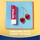 NIVEA Cherry Lip Care - Tinted Lip Balm for Beautiful, Soft Lips, Pack of 4, 0.68 Oz NIVEA