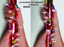 Minx Nails Ron Burgundy Chrome, Burgundy Chrome, Nail Wrap Minx Nails
