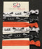 Infinity Collection Lacrosse Hair Accessories, Lacrosse Hair Ties, No Crease Lacrosse Hair Elastics Set (Orange) Infinity Collection