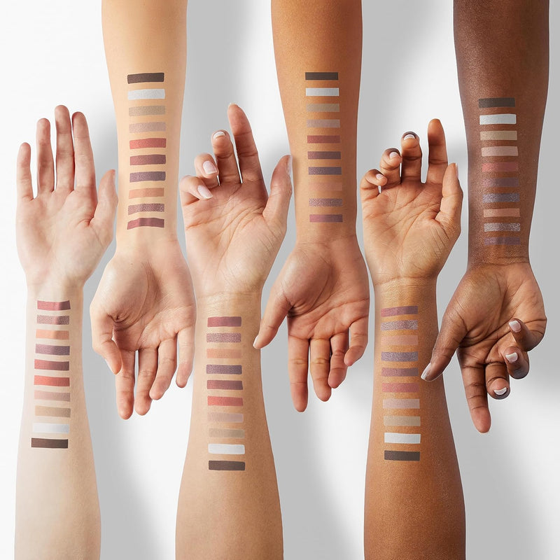 Pacifica Cocoa Nudes Mineral Eyeshadow Palette – 10 Shades Eye Makeup Naked Mineral Eye Shadow - Earth-Tone Rich Chocolate & Praline Neutral Talc-Free Highly Pigmented Cocoa Butter Clean Beauty Vegan Infinity Warehouse