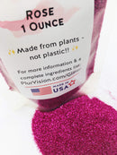 Biodegradable Glitter Made from Plant Cellulose, Earth Friendly. Perfect for Body, Cosmetics, Crafts, DIY Projects. Can be Mixed with Lotions, Gels, Oils, Face Paint (1 Ounce, Rose) Alternative Imagination
