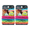 Scunci Everyday and Active Strand Elastics, Assorted Colors, 6-Pcs per Pack, 2-Packs Total Scunci