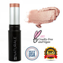Au Naturale All-Glowing Creme Highlighter Stick in Rose Gold | Made in the USA | Organic | Vegan | Cruelty-free | Cream Au Naturale